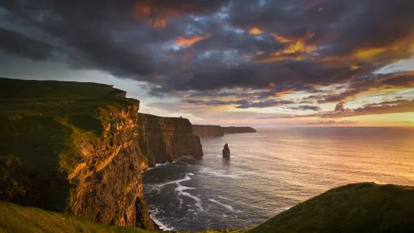 Cliffs of Moher at sunset
