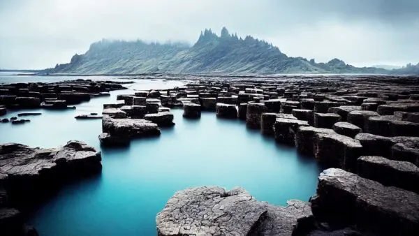 Giant's Causeway atmospheric view