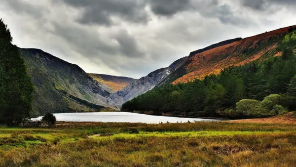 Glendalough lake from the shoreline