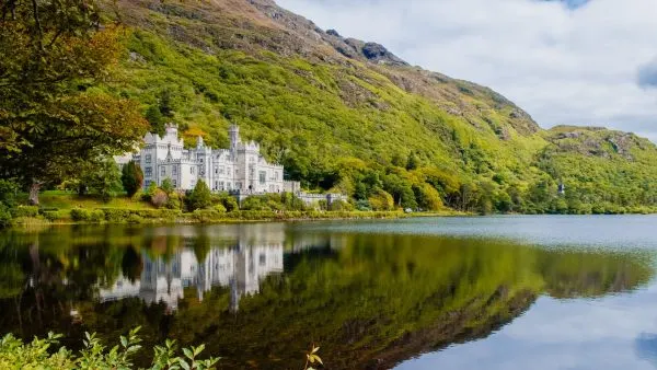 Kylemore Abbey reflected in the lake