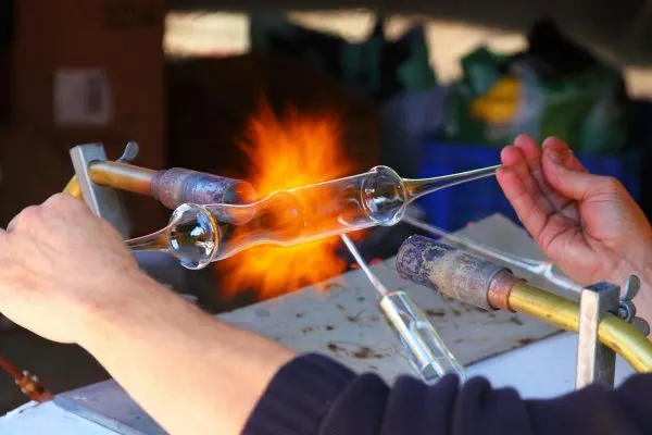 Waterford Crystal glass making